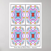 vishnu, arms, hands, hinduism, religious, godeess, kaleidoscope, textile, pattern, inspiring, feminine, geometry, fractal, art, deity, artsprojekt, symbolic, argentina, patricia, vidour, ink, drawing, artistic, creative, line, figure, minimalism, minimalist, female, naive, swirl, eternal, life, illustrations, sharkskin, Hinduism, shantung, Hindu temple, seersucker, Sri Lanka, Poster with custom graphic design