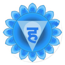 Vishuddha The Throat Chakra Stickers