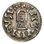 Visigoth Chindaswinth Gold Coin Obverse stickers