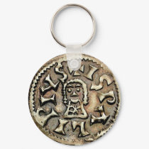 Visigoth Chindaswinth Gold Coin Reverse keychains