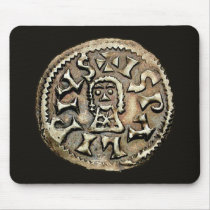 Visigoth Chindaswinth Gold Coin Reverse mousepads by ShovelTest Visigoth Chindaswinth Gold Coin Reverse mousepads