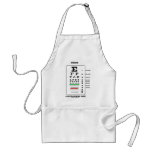 Vision A Never-Ending Sight (Snellen Chart) Aprons