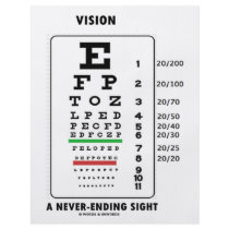 Vision A Never-Ending Sight (Snellen Chart) Flyer Design