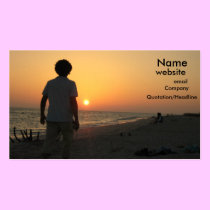 Vision a Sunset Profile card business cards