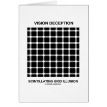 Vision Deception Scintillating Grid Illusion cards