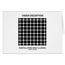 Vision Deception Scintillating Grid Illusion cards