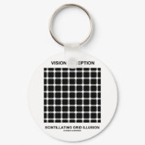 Vision Deception Scintillating Grid Illusion keychains by wordsunwords Vision Deception Scintillating Grid Illusion keychains