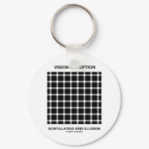 Vision Deception Scintillating Grid Illusion keychains by wordsunwords Vision Deception Scintillating Grid Illusion keychains