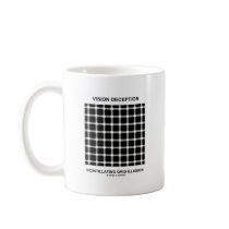 Vision Deception Scintillating Grid Illusion mugs by wordsunwords Vision Deception Scintillating Grid Illusion mugs