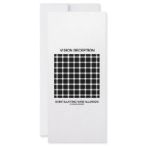 Vision Deception Scintillating Grid Illusion rack cards by wordsunwords Vision Deception Scintillating Grid Illusion rack cards