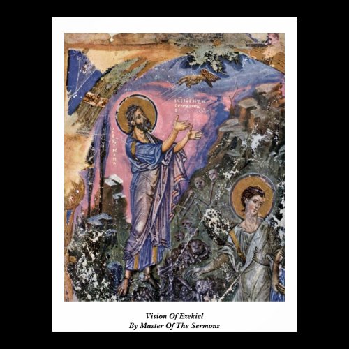 Vision Of Ezekiel By Master Of The Sermons Print