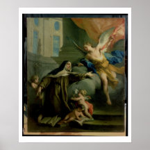Vision of St. Teresa Posters