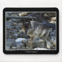 "Vision Quest" Grey Wolf Mouse Pad mousepads