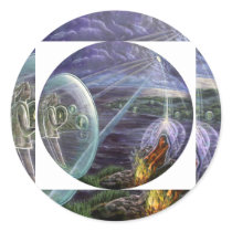 Vision Quest Round Stickers
