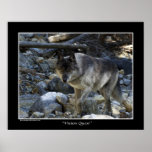 "Vision Quest" Wolf Poster