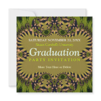 Visionary Forest Earth Green Graduation Invitation