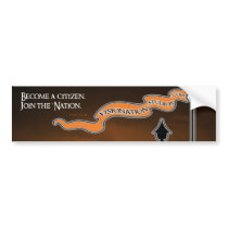 visioNation Bumper Sticker bumper stickers by visioNationstudios visioNation Bumper Sticker bumper stickers