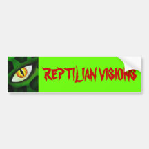 VISIONES REPTILES PEGATINA DE PARACHOQUE