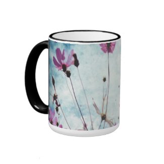 Visions In Pink Floral Design Coffee Tea Mug mug