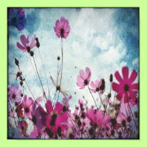Visions In Pink Floral Poster Print