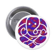 VISIONS OF GANESH PINBACK BUTTONS