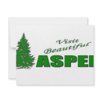 Visit Beautiful Aspen, Colorado Personalized Invites