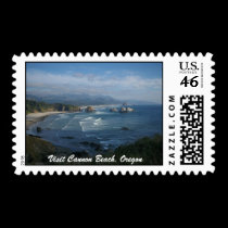 Visit Cannon Beach, Oregon stamps