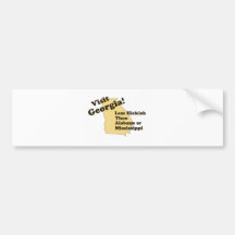 Visit Georgia . . . Less Hickish than Alabama Bumper Sticker