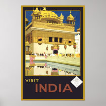 Visit India Vintage Travel Posters