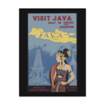 Visit Java Only 36 hours from Singapore Postcard