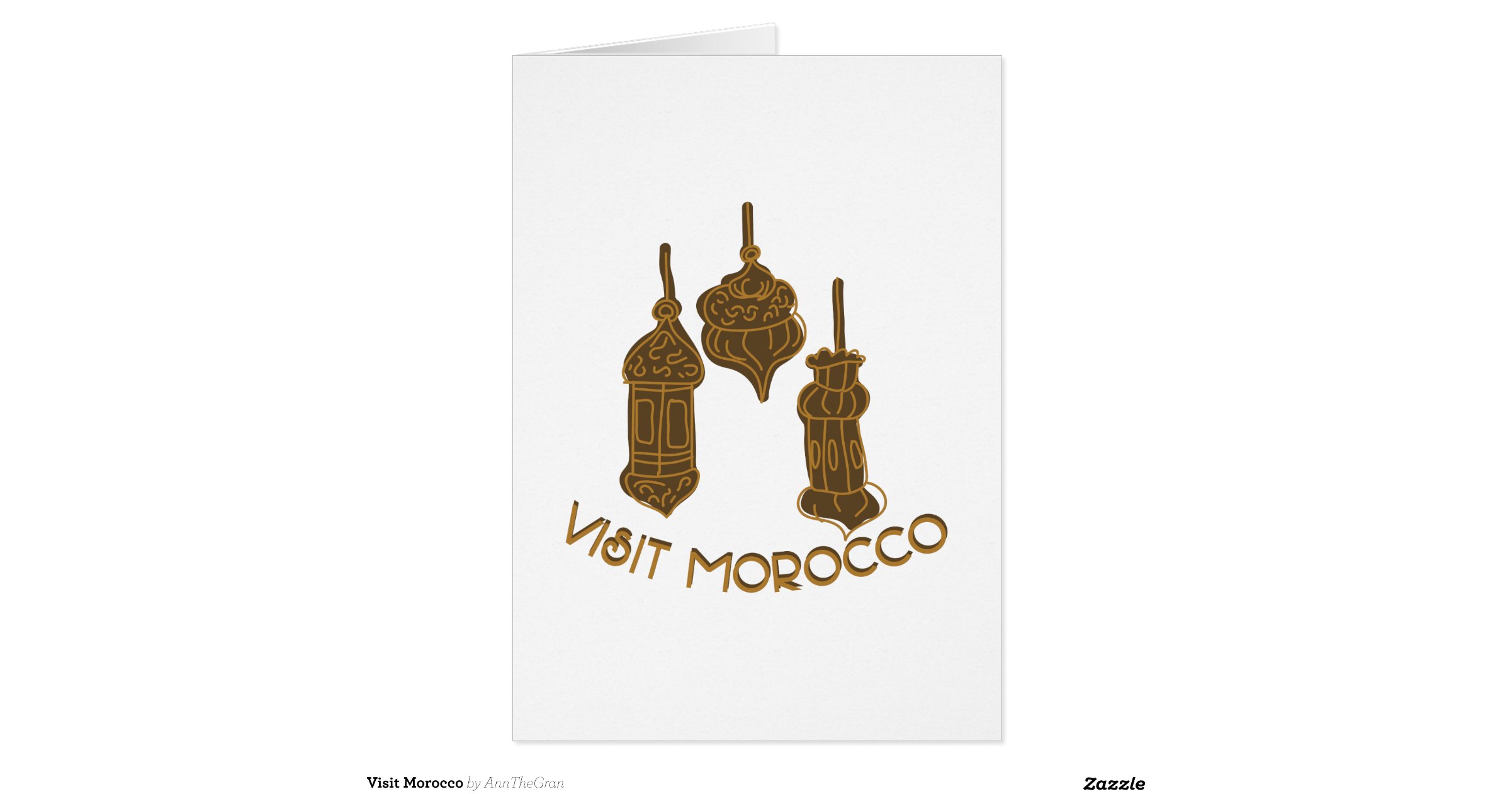 Visit Morocco Greeting Card Zazzle
