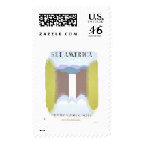 Visit National Parks 1940 WPA Postage Stamps