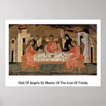Visit Of Angels By Master Of The Icon Of Trinity Posters