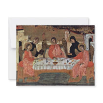 Visit Of The Three Angels With Abraham And Its Hos Personalized Invite