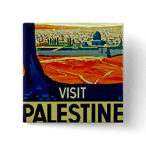 Visit Palestine Pinback Button