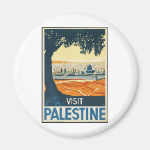 Visit Palestine Refrigerator Magnets