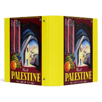 Visit Palestine The Land Of The Bible Vinyl Binders