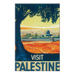 Visit Palestine Vintage Travel Poster