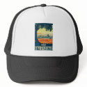 Visit Palestine Vintage Travel Poster hats by vintagegiftmall Visit Palestine Vintage Travel Poster hats