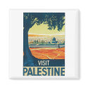 Visit Palestine Vintage Travel Poster magnets by vintagegiftmall Visit Palestine Vintage Travel Poster magnets
