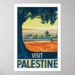 Visit Palestine w/white border Posters