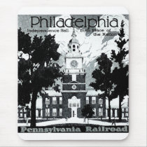 Visit Philadelphia on the Pennsylvania Railroad Mouse Pads