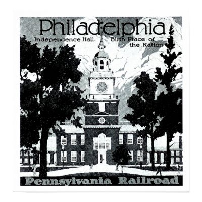 Visit Philadelphia on the Pennsylvania Railroad Posters by stanrail