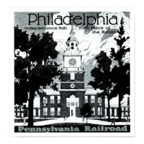 Visit Philadelphia on the Pennsylvania Railroad posters by stanrail Visit Philadelphia on the Pennsylvania Railroad posters