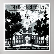 Visit Philadelphia on the Pennsylvania Railroad Posters