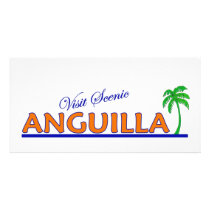 Visit Scenic Anguilla Customized Photo Card