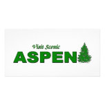 Visit Scenic Aspen, Colorado Custom Photo Card