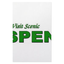 Visit Scenic Aspen, Colorado Stationery Paper
