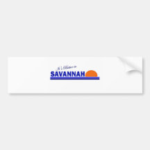 Visit Scenic Savannah, Georgia Bumper Sticker