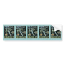 Visit the Aquarium - WPA Poster - Bumper Stickers